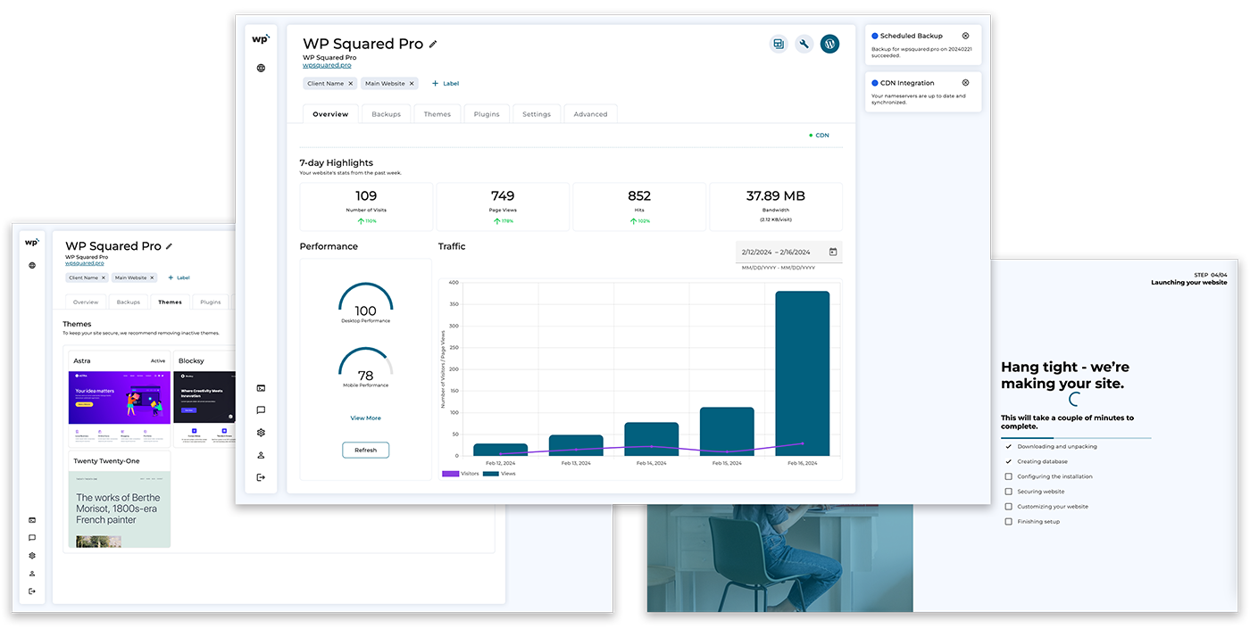 WP Squared Dashboard